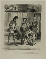 Mephistopheles mottar studenten, fra Faust