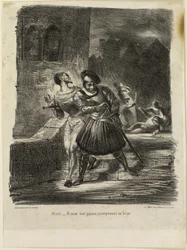 Mephistopheles og Faust på flukt etter duellen