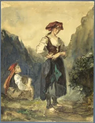 Bondekvinner fra Eaux-Bonnes-regionen