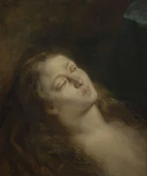 Den hellige Maria Magdalena i ørkenen, 1845