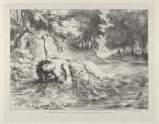 Ophelias død, 1843., 1843.