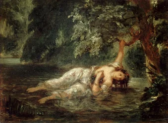 Ophelias død, 1853