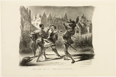 Duellen mellom Faust og Valentine, fra Faust