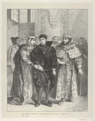 Dronningen prøver å trøste Hamlet, 1834., 1834.