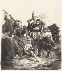 Weislingen Attacked by the Forces of Goetz (Weislingen attaqué par les gens de Goetz)   1256058   no       norwegian Successfully Translated  Original: Gray Tyrant, 1833. Translat: Gray Tyrant, 1833. 1160873 no norwegian Successfully Translated Original: H