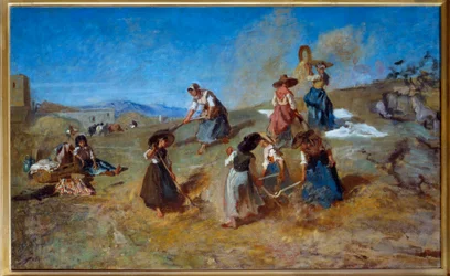 Høstmaleri av Eugene Fromentin (1820-1876) 1875 Søn. 0,78x1,2 m Rouen, Musee des Beaux Arts
