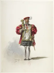Btv1b84558104 26 - Saint-Saëns - Henrik VIII - Kostymemodeller - Lacoste - 26. En sersjant