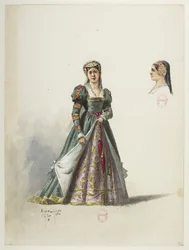 Btv1b84558104 55 - Saint-Saëns - Henrik VIII - Kostymemodeller - Lacoste - 55. Kostyme og hodeplagg