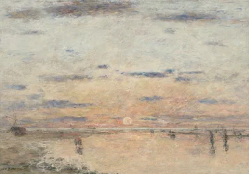 Tysk: Le Havre. Sonnenuntergang am Meer Le Havre: Solnedgang på havet