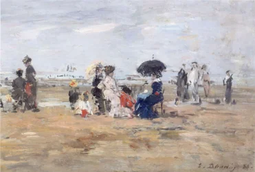 Trouville, strandscene