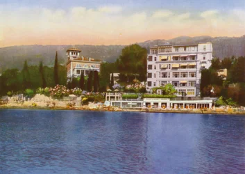 Abbazia, nå Opatija i Kroatia: Sanatorium "Abbazia", ​​Dr. Szego, og Villa Kubelik (bilde)