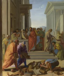 Apostelen Paulus forkynner i Efesos. 1649