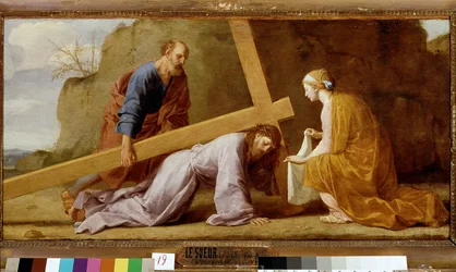 Jesus bærer sitt kors, korsbæringen eller korsveien, ca. 1651