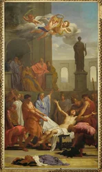 Sankt Laurentius#39; martyrium (maleri på lerret)