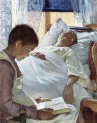 Refleksjon i blått, 1887