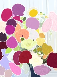 Blomsterbukett, 2025 (digital kunst)