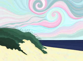 Chatham Beach (digital kunst)