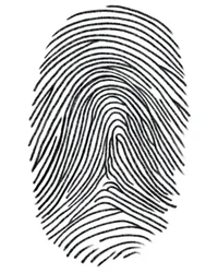 Tegning av et fingeravtrykk i Brooklyn (digital kunst)