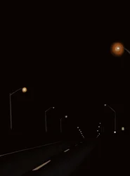 Kjøring på veien om natten #2 Brooklyn (digital kunst)