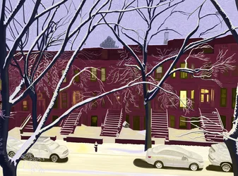 Første snø, første lys, 2025 (digital kunst)