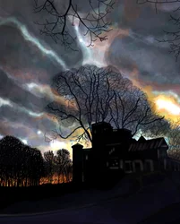 Litchfield, Manor, Prospect Park, Brooklyn (digital kunst)