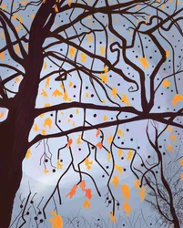 London Planetree, Brooklyn (digital kunst)