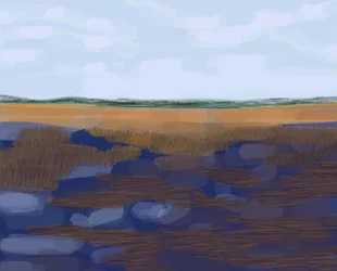 Lavlandet, 2016 (håndtegnet på en iPad med en Apple-blyant)