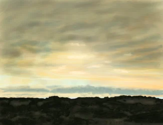 Swan Beach, sanddyner og himmel