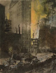 Brann på 24th Street, New York City