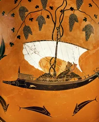 Dionysos i skipet sitt