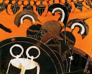 Den trehodede kjempen Geryon hvis kveg Herakles stjal …