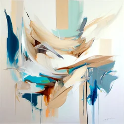 Abstrakt maleri komposisjon til salgs for stue, lerretstrykk