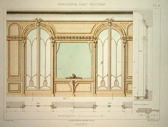 Design for en stuevegg, illustrasjon fra 