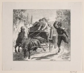 Illustrasjon til Bjørnstjerne Bjørnson "En skisse fra Italia"