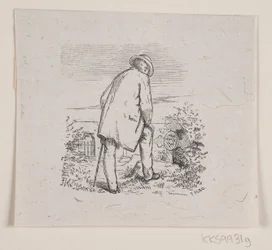 Illustrasjon til "De siste timene", dikt av H. J. Greensteen