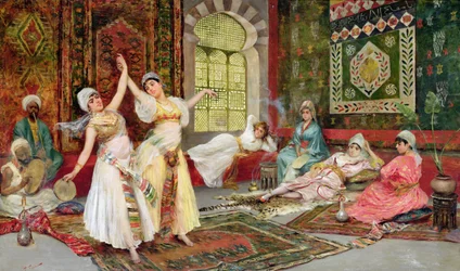 Dancing Girls (olje på lerret)