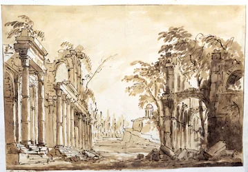 Scene fra første akt av operaen "Lucio Silla" av Wolfgang Amadeus Mozart, 1772