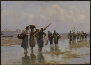 Kvinner på stranden, 1897