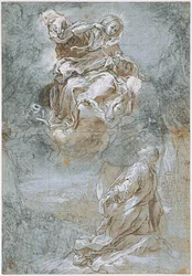 Mirakelet med det hellige beltet (recto), ca. 1600–1610