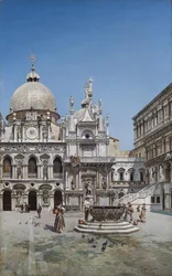 Gårdsplassen til Dogepalasset, Venezia