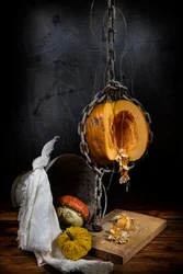 Halloween-gresskar i lenke