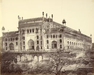 Eksteriør av Asaf-ud-Daulas Imambara, eller grav