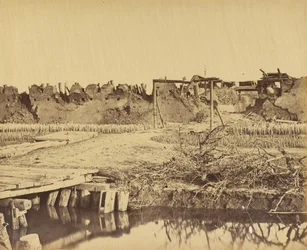 Utsiden av Nordfortet som viser den engelske inngangen 21. august 1860