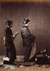Japanske dameklær, ca. 1870-1880