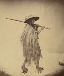 Japansk i Mackintosh, ca. 1865