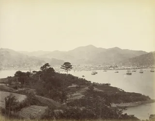 Nagasaki, utsikt fra åsene på motsatt side