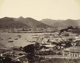 Delvis panoramautsikt over Nagasaki