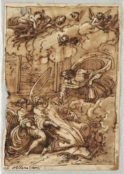 Ecstasy of St. Theresa etter Circle of Francesco Albani