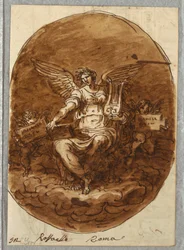 Personifisering av poesi, etter Raphael