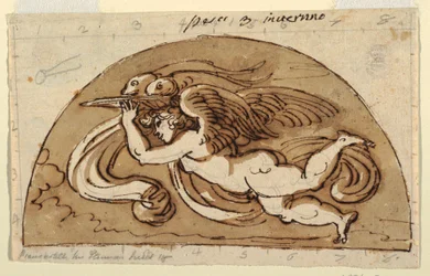 Fiskene, Lunette for Ceiling, Octagonal Room, Palazzo Milzetti, Faenza